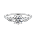 Halcyon - Round - White Gold - Pavé