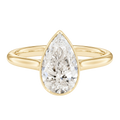 Solenne - Pear - Yellow Gold - Plain