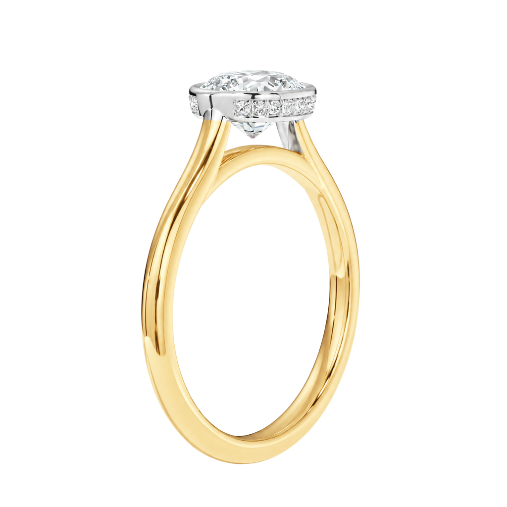 Solenne - Oval - Yellow/White Tone - Plain