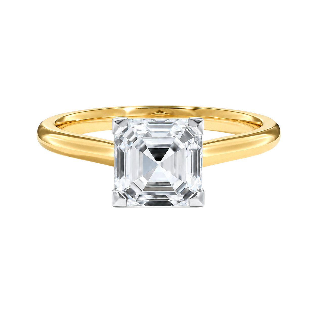Basilica - Asscher - Yellow/White Tone - Plain