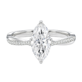 Wreath - Marquise - Platinum - Pavé