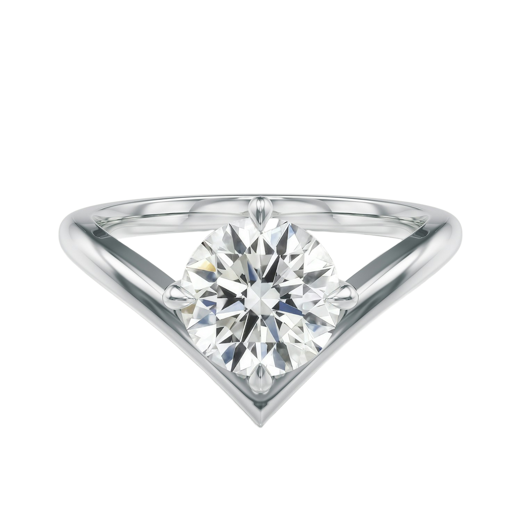 Blaire - Round - Platinum - Plain
