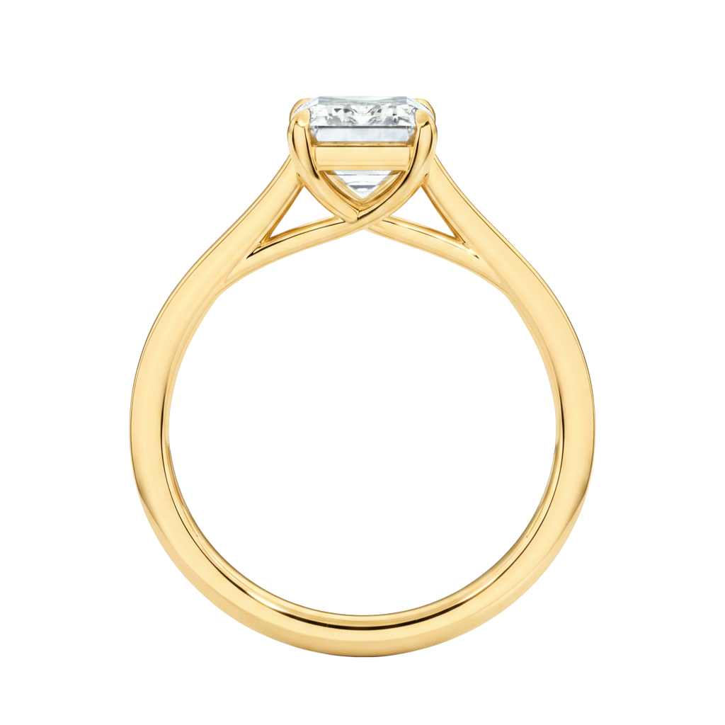 Basilica - Emerald - Yellow Gold - Channel