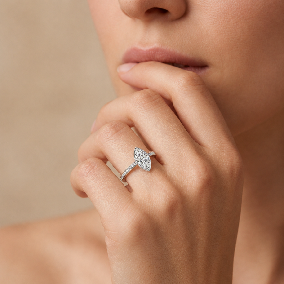Bailey - Marquise - Platinum - Channel