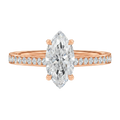 Basilica - Marquise - Rose Gold - Pavé