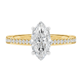 Basilica - Marquise - Yellow/White Tone - Pavé