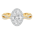 Braid - Oval - Yellow/White Tone - Pavé