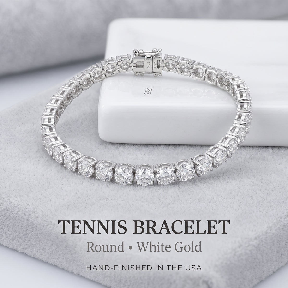 Tennis Bracelet - Round - White Gold