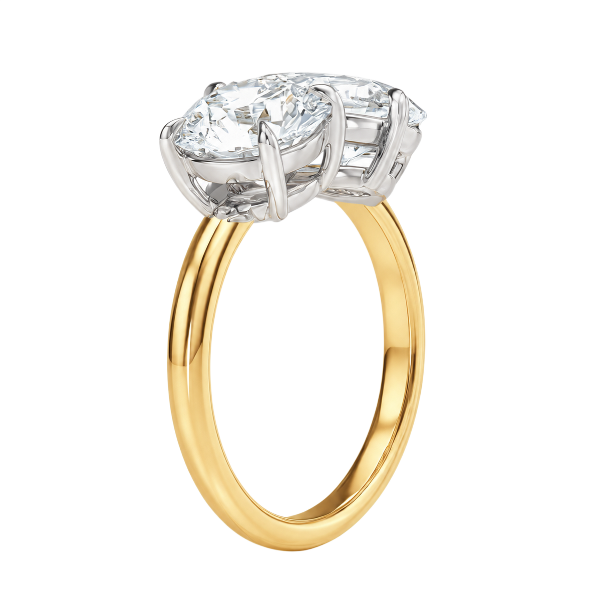 Duo - Round - Yellow/White Tone - Plain