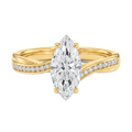 Wreath - Marquise - Yellow Gold - Channel