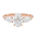 Halcyon - Oval - Rose Gold - Pavé