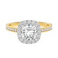 Cordelia - Cushion - Yellow / White Tone - Channel