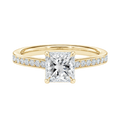 Talia - Princess - Yellow Gold - Channel