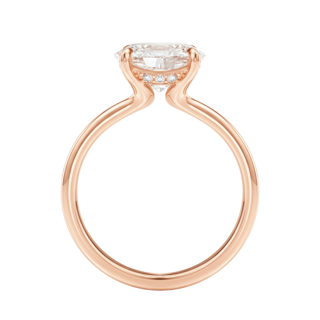 Meridian - Oval - Rose Gold - Plain