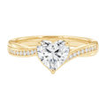 Wreath - Heart - Yellow Gold - Channel