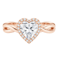 Braid - Heart - Rose Gold - Plain