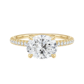 Meridian - Oval - Yellow Gold - Pavé