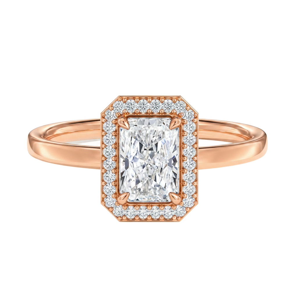 Deneuve - Radiant - Rose Gold - Plain