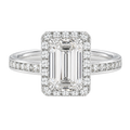 Cordelia - Emerald - White Gold - Channel