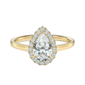 Cordelia - Pear - Yellow Gold - Plain