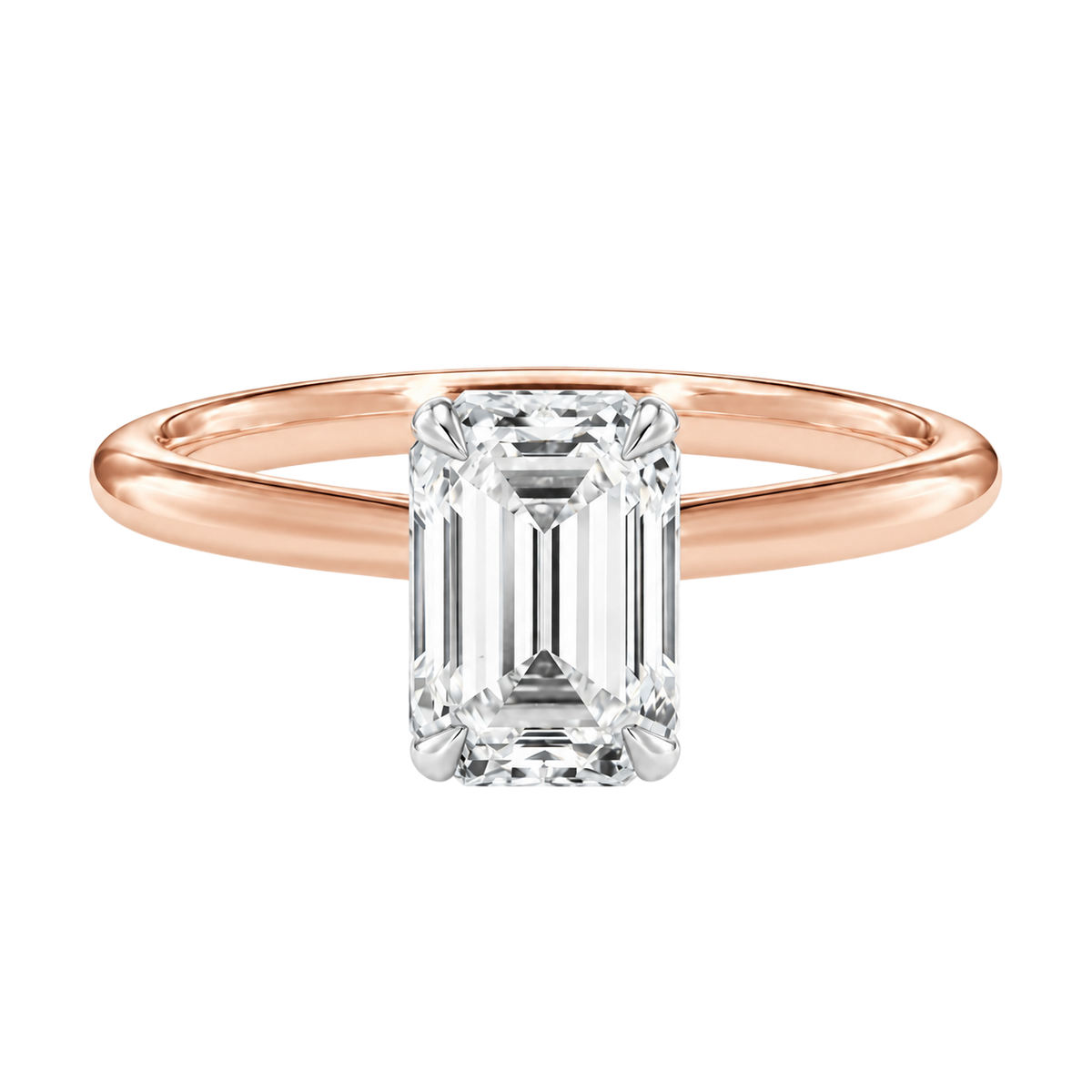 Talia - Emerald - Rose/White Tone - Plain