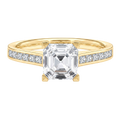 Basilica - Asscher - Yellow Gold - Channel