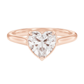 Solenne - Heart - Rose Gold - Plain