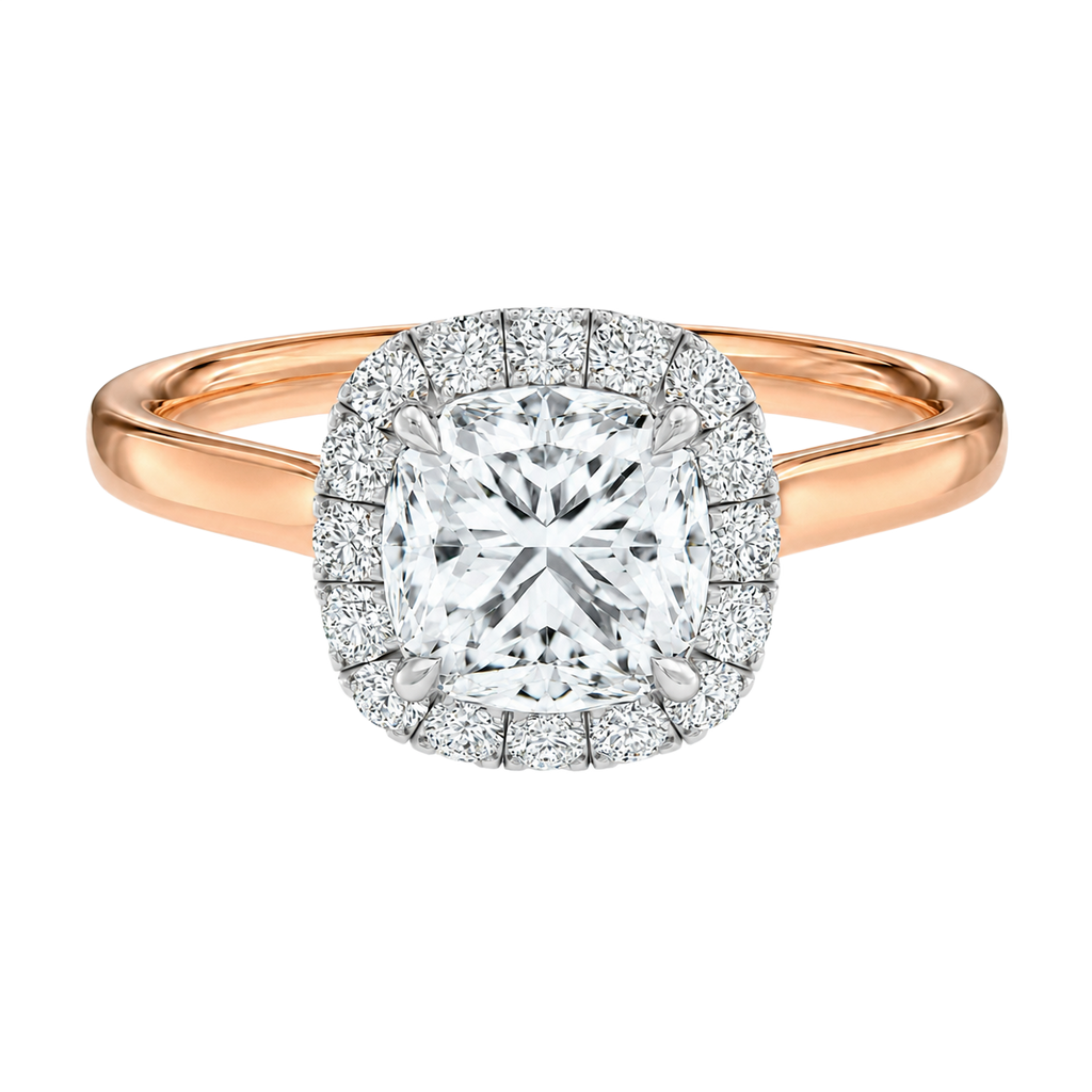Cordelia - Cushion - Rose / White Tone - Plain
