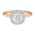 Cordelia - Cushion - Rose / White Tone - Plain