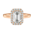 Cordelia - Emerald - Rose Gold - Plain