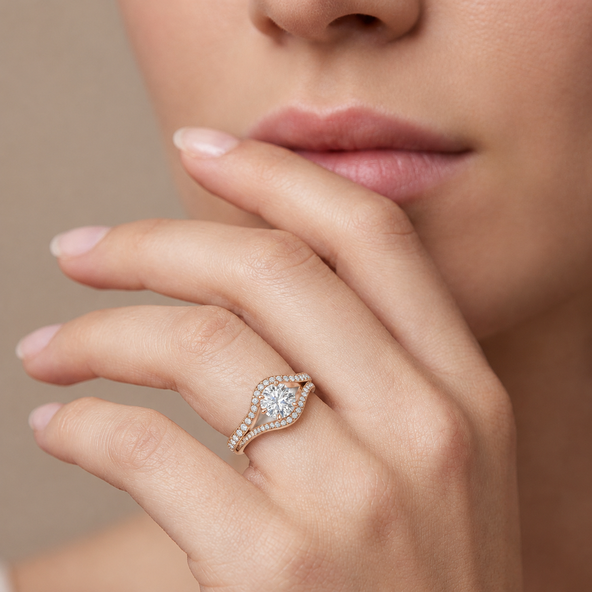 Orbit - Round - Rose Gold - Channel
