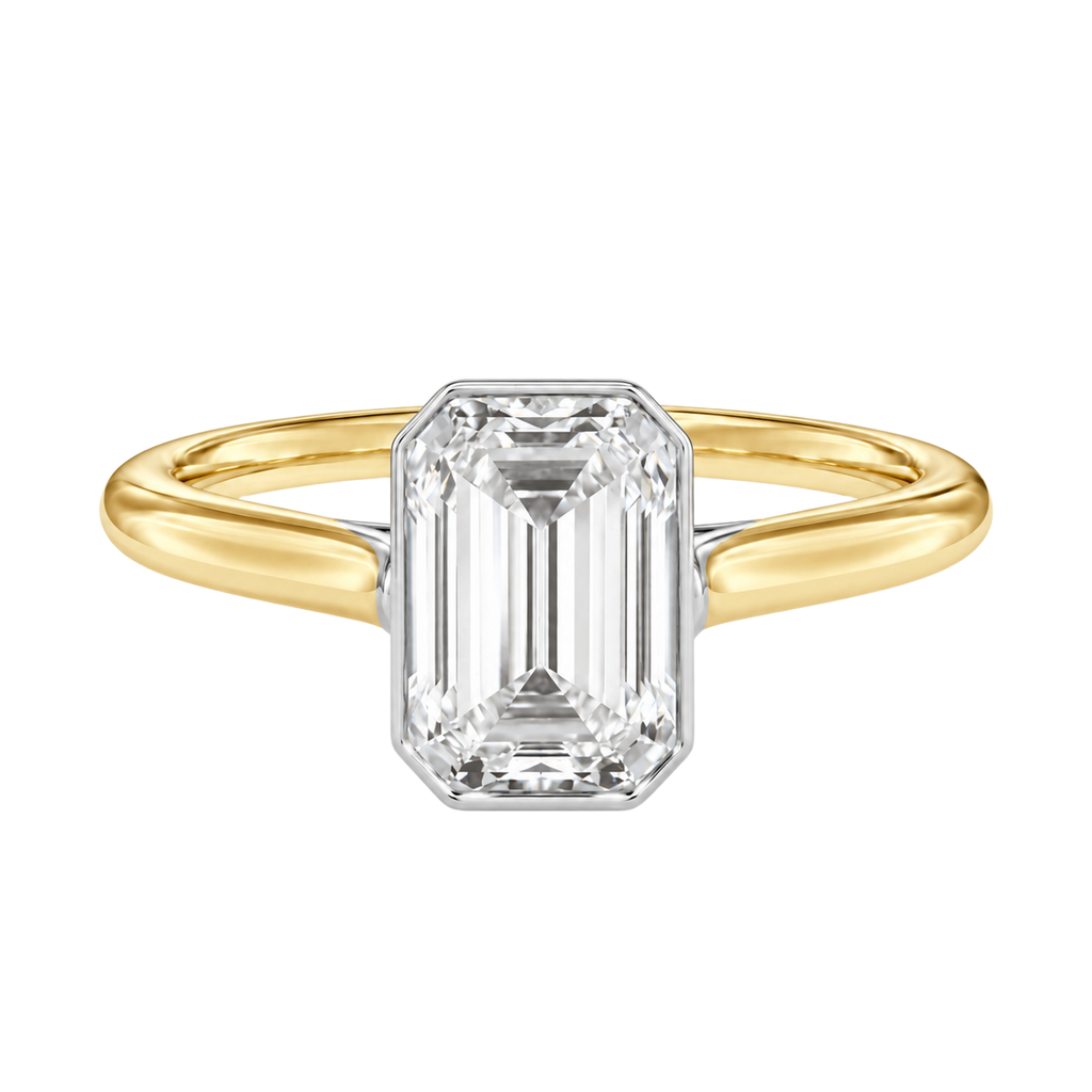 Solenne - Emerald - Yellow/White Tone - Plain