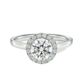 Cordelia - Round - Platinum - Plain