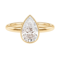 Bailey - Pear - Yellow Gold - Plain