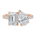 Duo - Emerald - Rose Gold - Channel