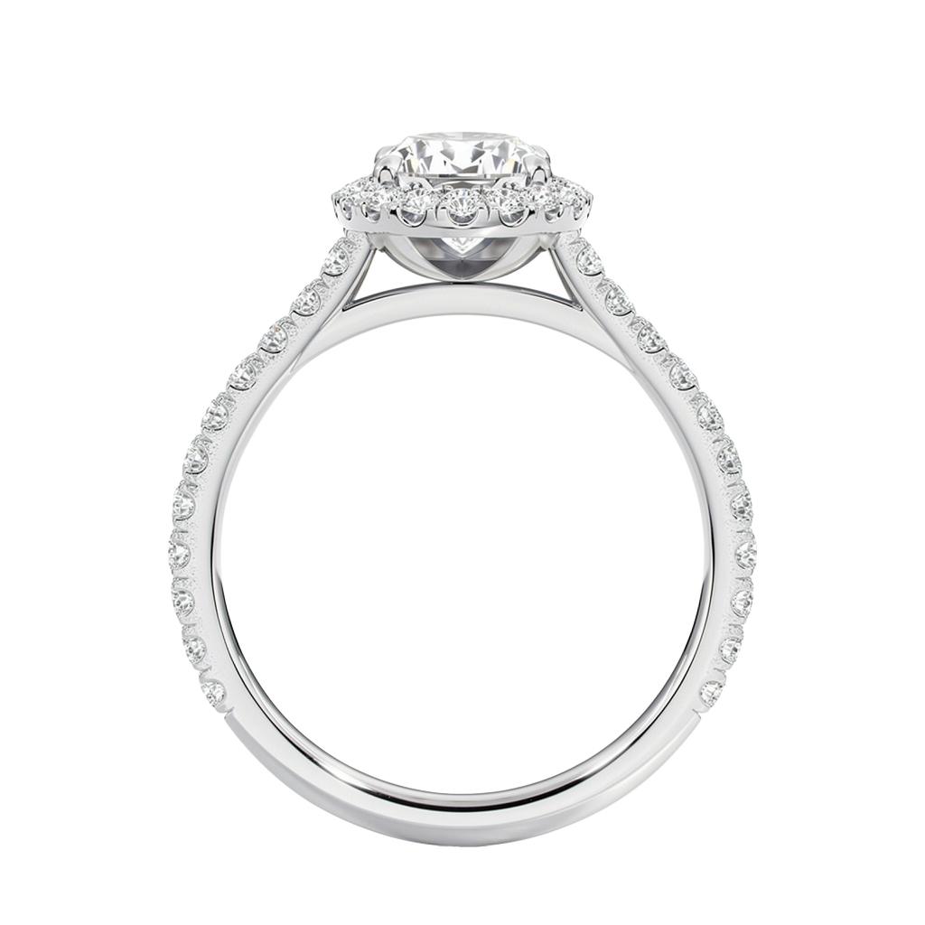 Cordelia - Emerald - Platinum - Pavé