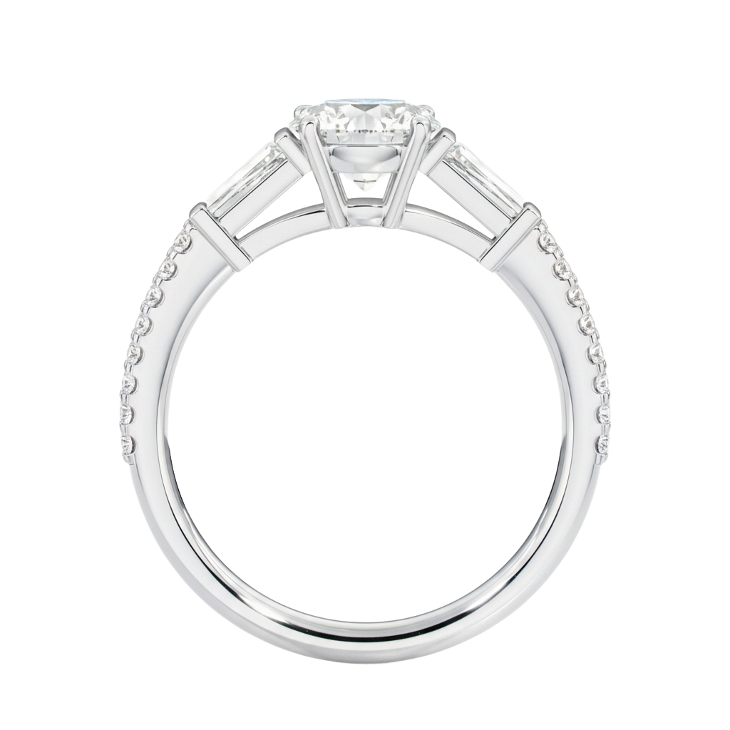 Auroré - Round - Platinum - Pavé