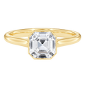 Solenne - Asscher - Yellow Gold - Plain