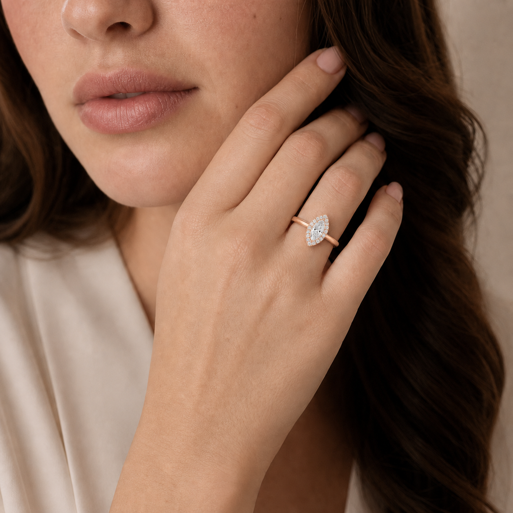 Deneuve - Marquise - Rose/White Tone - Plain