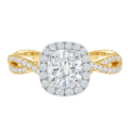 Braid - Cushion - Yellow/White Tone - Pavé