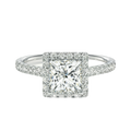 Cordelia - Princess - Platinum - Pavé