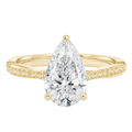 Wreath - Pear - Yellow Gold - Pavé