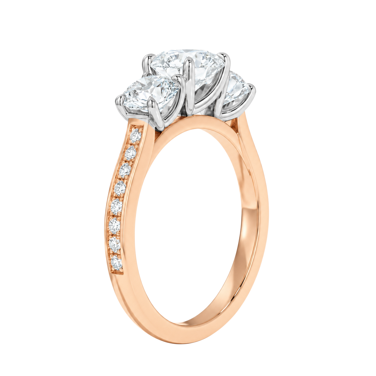 Trinity - Round - Rose/White Tone - Channel