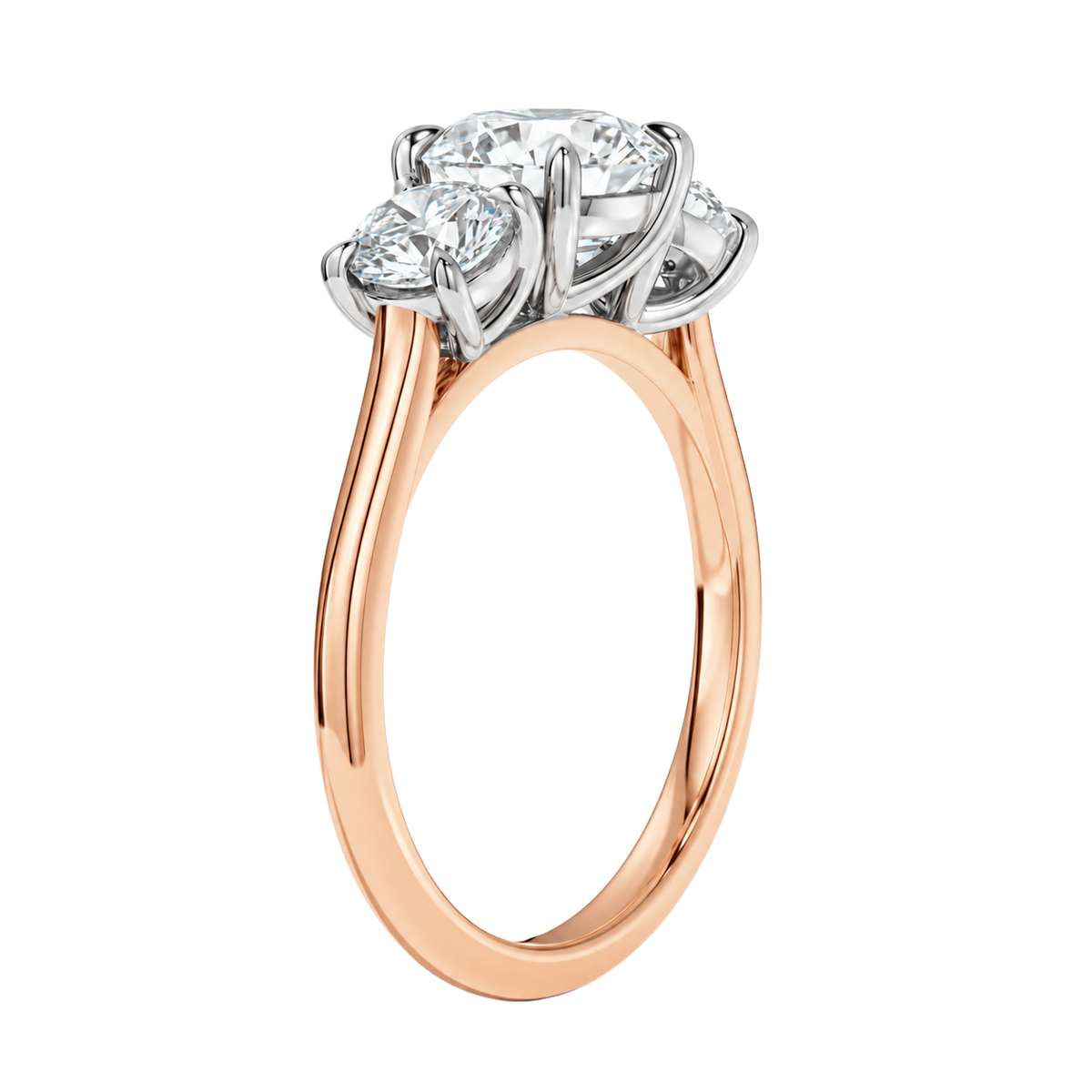 Elysium - Round - Rose/White Tone - Plain