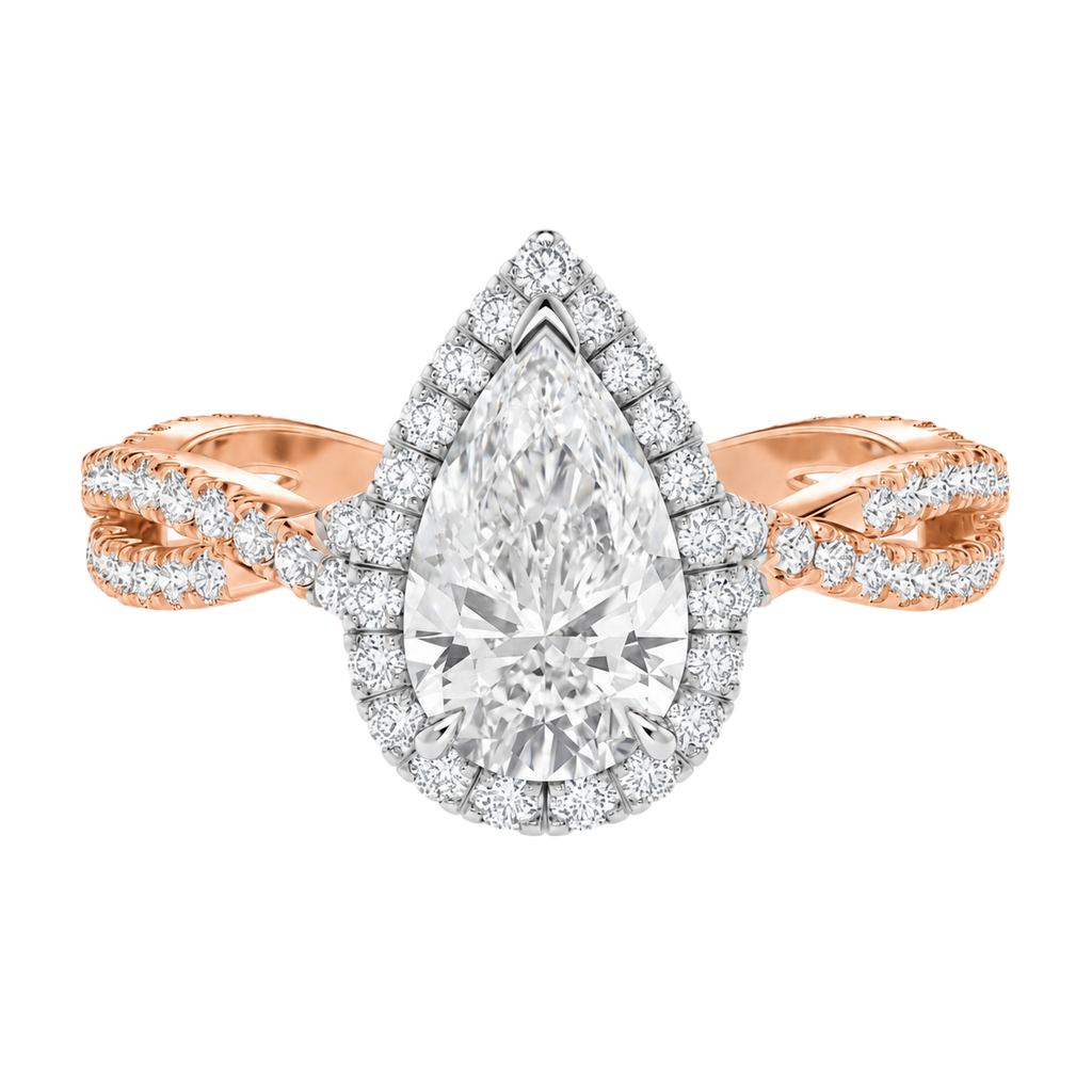 Braid - Pear - Rose/White Tone - Pavé
