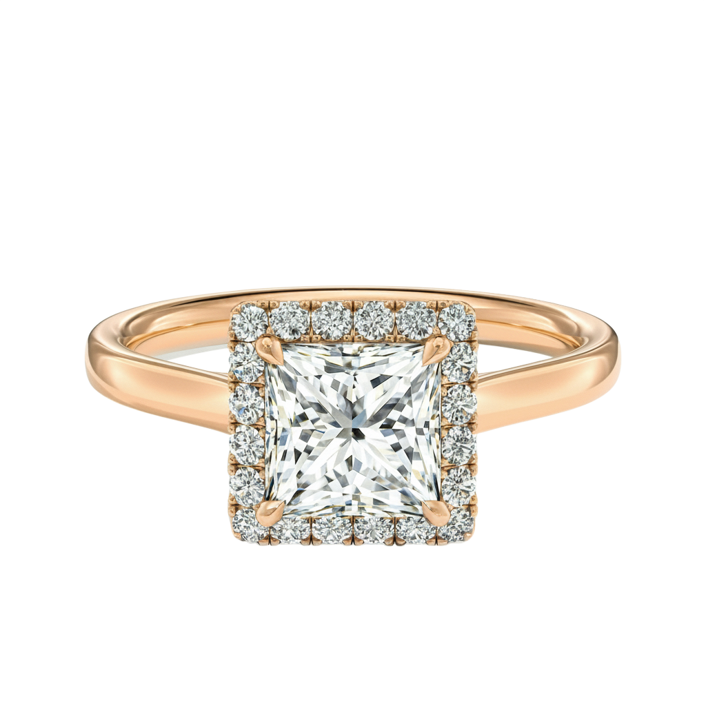 Cordelia - Princess - Rose Gold - Plain