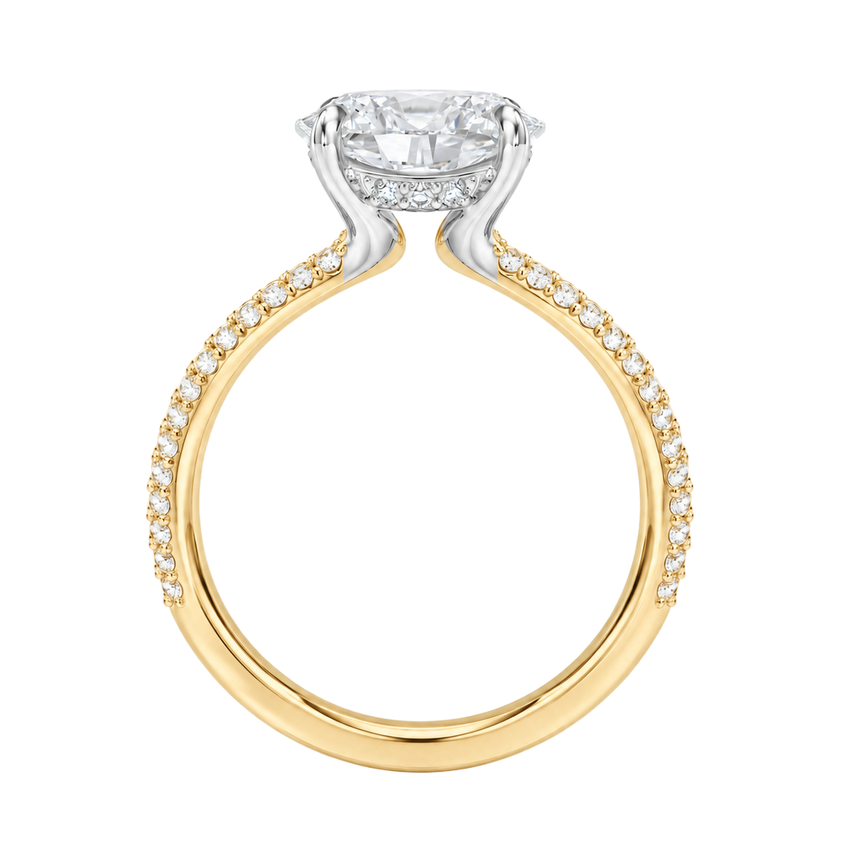 Meridian - Emerald - Yellow/White Tone - Pavé
