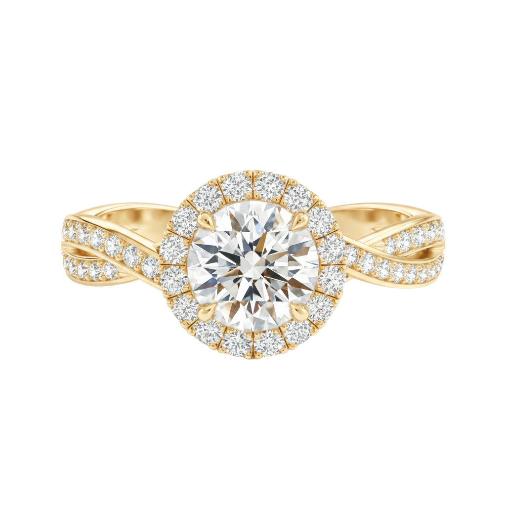 Braid - Round - Yellow Gold - Channel