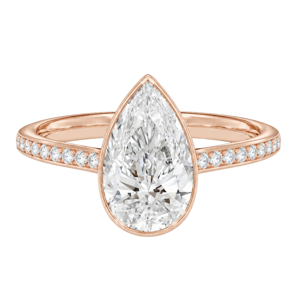 Solenne - Pear - Rose Gold - Channel