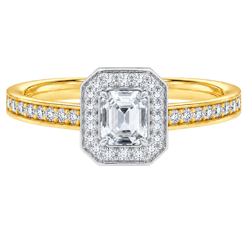 Deneuve - Asscher - Yellow/White Tone - Channel